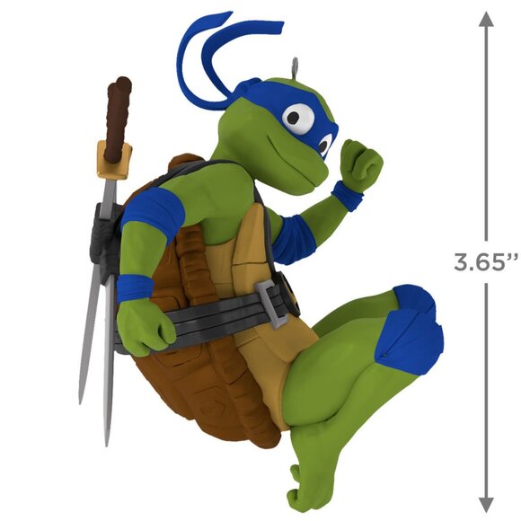New! TMNT Leonardo Hallmark Keepsake Ornament 2023 Teenage Mutant Ninja Turtles - Picture 3 of 5